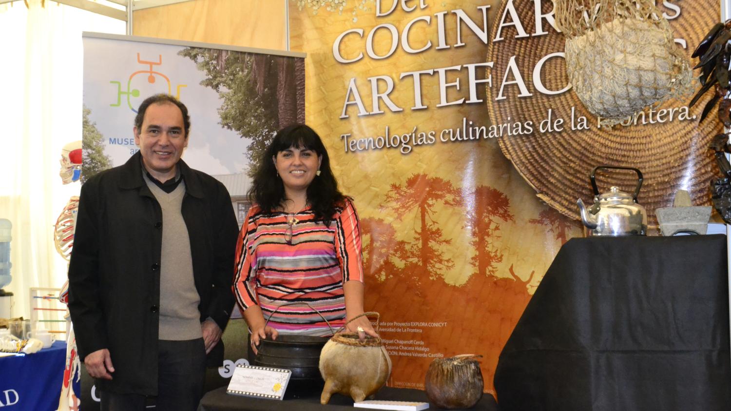 Director Regional del Consejo Nacional de las Culturas y las Artes, y la encargada de Educación y Extensión Museo Regional Araucanía.