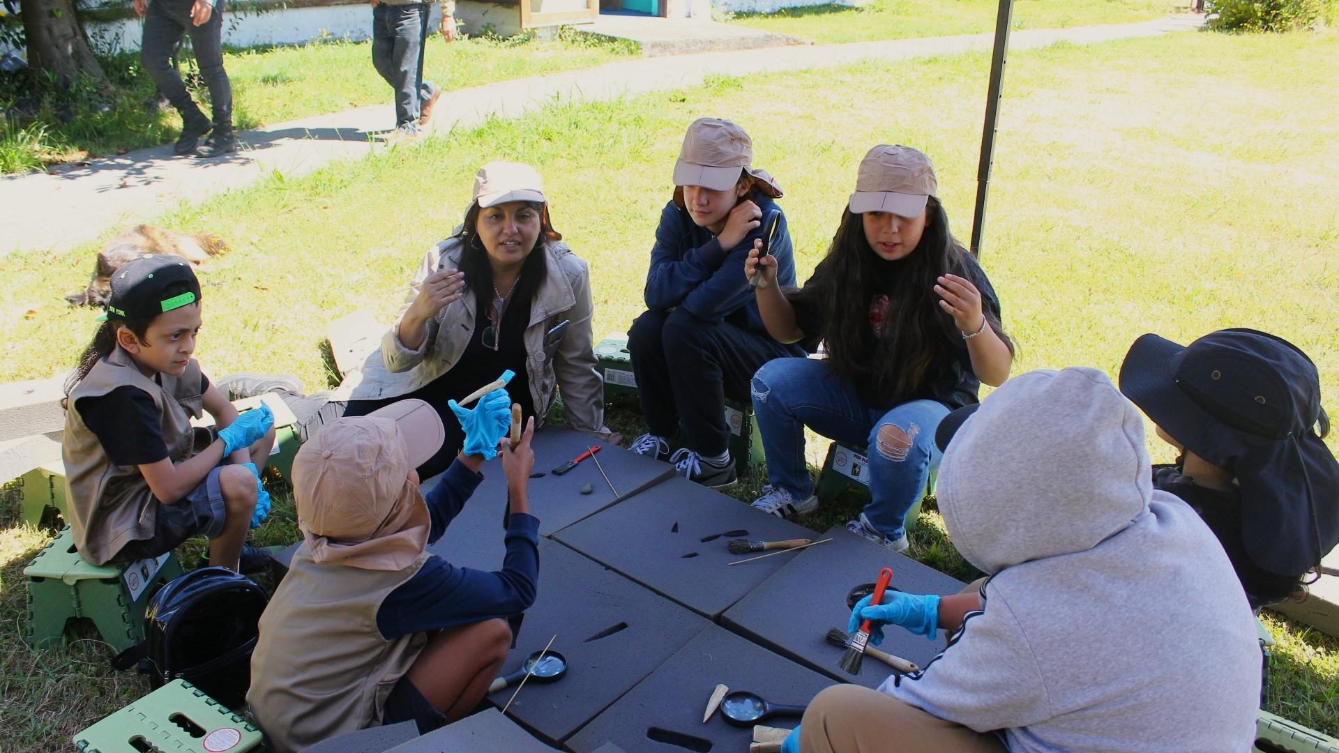 Taller de arquelología Museo de Cunco