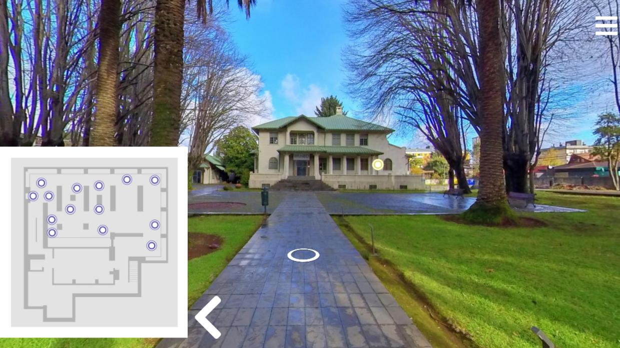 Detalle del recorrido virtual del museo