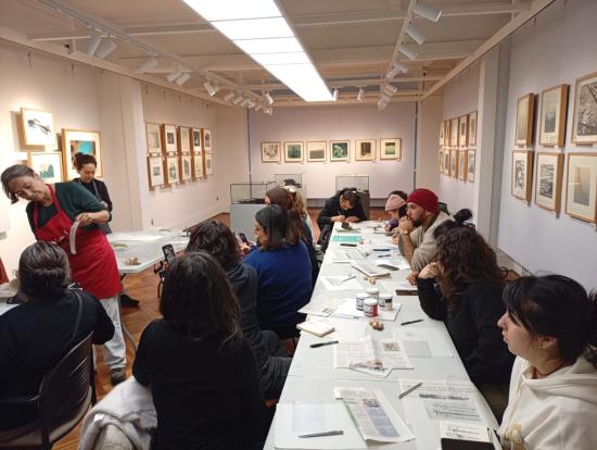 Taller punta seca