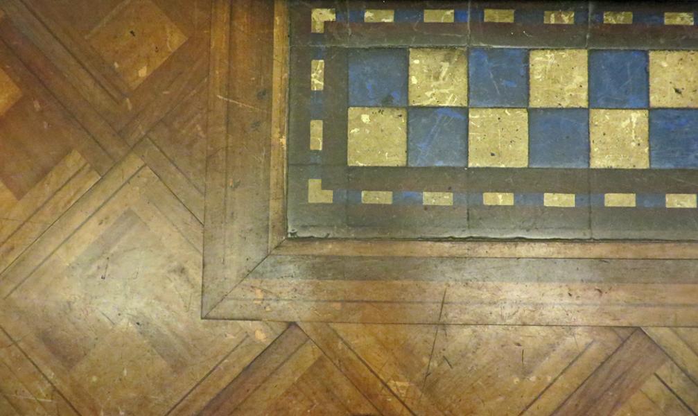 Detalle de parquet y baldosas del primer piso Detalle de parquet y baldosas del primer piso