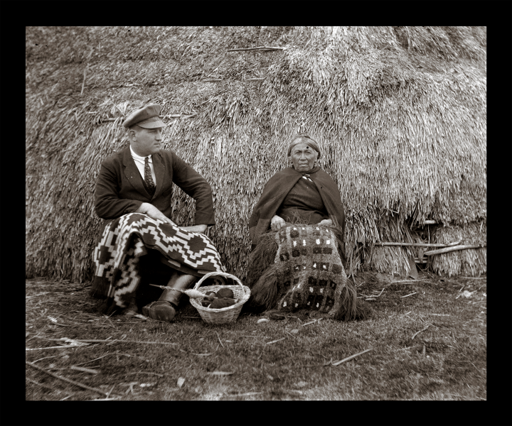 Alfredo Kenner y mujer mapuche Alfredo Kenner y mujer mapuche