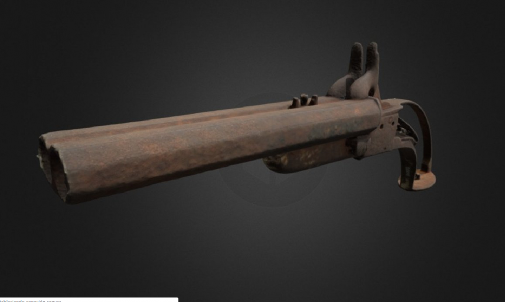 Pistola a fulminante de avancarga 1477/ 6-2128