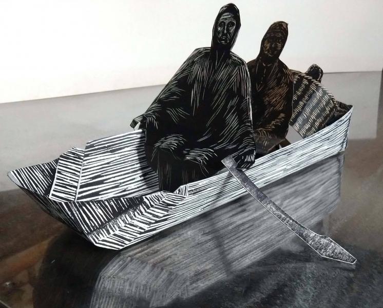 “Surcando el río”